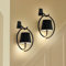 Battery Operated Wall Lights, 2 Pack Rechargeable Wall Light Indoor with 3 Color Temperatures, Dimmable Wireless LED Wall Lamps IP54 Waterproof Wall Sconce Lights for Bedroom, Living Room(Black)