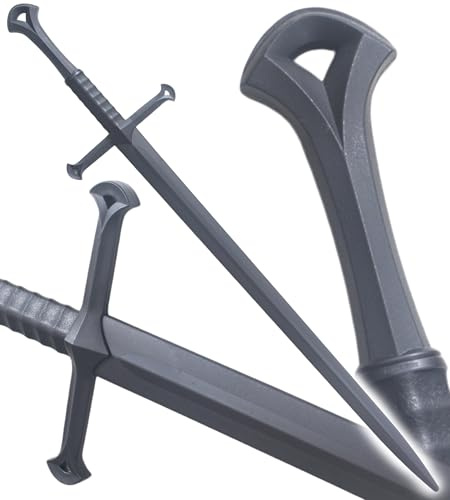 Le Seigneur des Anneaux Epee en Plastique Noir Anduril en Polypropylene pour Sabre Entrainement