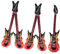 KONTONTY Chitarra Gonfiabile A Forma Di Stile Rock Star Strumento Musicale Per Decorazioni Feste Di Compleanno Bambini