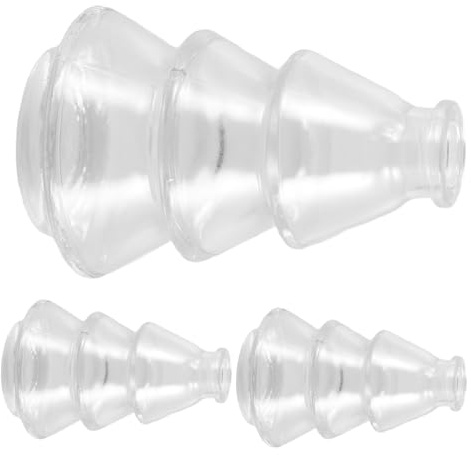 HEMOTON 3piezas Jarrón Sencillo de Transparente Jarrones Pequeños para Plantas Hidropónicas Decoración de Mesa del Hogar Jarrón para Jacintos