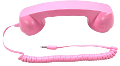 Genérico Receptor para Móvil,Adaptador para Teléfono Fijo - Receptor para Teléfono Móvil,para Decoración Nostálgica En El Hogar, Fiesta Temática, Teatro Y Lugar De Trabajo