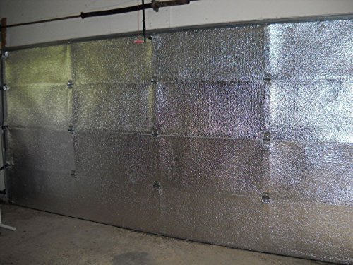 US Energy Supershield 2 Car Garage Door Kit 16W x 8H (Fits 14ft-16ft) R8 Non Fiberglass Reflective Foil Foam Core DIY Insulation Weatherization (Foil Tape, Knife, Squeegee) Water Proof/Made in USA