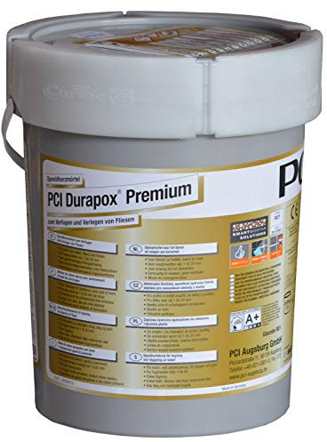 PCI Durapox Premium - Mortero de resina de reacción (cubo de 5 kg), color gris plateado