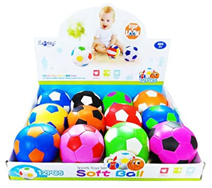 Stop & Look 000658307 Softball 10 cm, Mehrfarbig