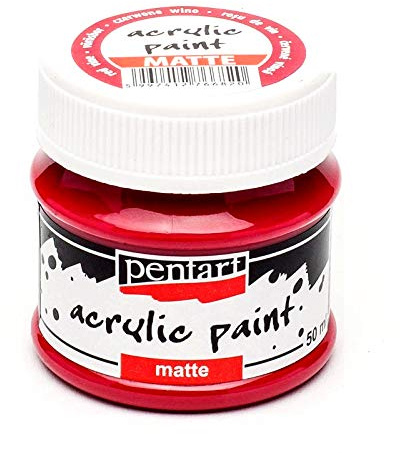 Zita´s Creative Acrylfarbe matt 50ml - weinrot. Mattfarbe, Bastelfarbe, Acrylfarbe