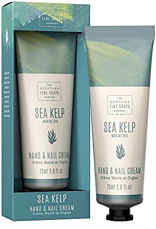 Scottish Fine Soaps - Marine Spa Sea Kelp Moisturising Hand and Nail Cream - With Shea Butter - Sensitive Formula - Vegan Friendly - 75ml