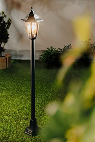 CGC Lighting Outdoor Post Light Bollard Pedestal Lantern Pillar Pathway Traditional Vintage Light Garden