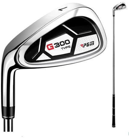 Vänsterhänt 7# Golfklubb järn herr golfklubbor rostfritt stål huvud man sport golf övningsstål eller R/S kolstång (vänster hand stålstång)