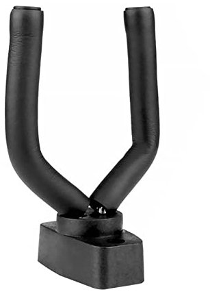1 stycke gitarr bas Ukulele ställ Väggfäste hängare Hållare Gitarr hängare Elgitarr Halshållare Tillbehör (Color : Svart)