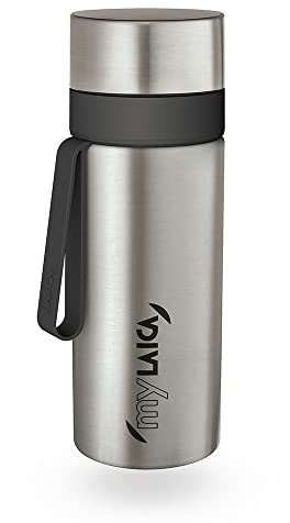 Botella filtrante de agua LAICA, jarra filtrante de acero inoxidable myLAICA - Incluye 1 cartucho de filtro de agua FAST DISC de 30 días, para un agua de gran sabor
