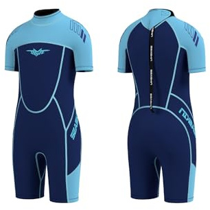 Seaskin Kids Wetsuit for Boys Girls Toddler 3mm Back Zip Thermal Swimsuits