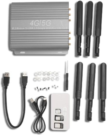 Beufee Adattatore da Modulo M2 4G 5G a USB 3.0, Adattatore Mini PCI E a USB con Slot per Scheda SIM Dongle NGFF Adattatore da Chiave B a USB 3.0 M2