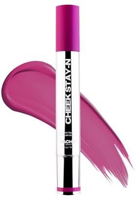 Sacheu Cheek STAY-N Liquid Blush for Cheeks — High Pigment, Buildable, Lightweight Cream Blush for Dewy & Radiant Flushed Cheeks — Long-lasting & Cruelty Free, I'm Bold