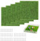 COWANIEE 5 Pcs Artificial Grass, 15×15cm Miniature Craft Fake Grass, Imitation Astro Turf
