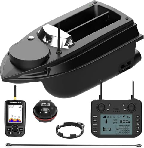 RC Bait Boat GPS Fish Finder, 12 V telecomando barca da pesca 800 m, 180 punti di ritorno, ritorno automatico, per gli appassionati di pesca