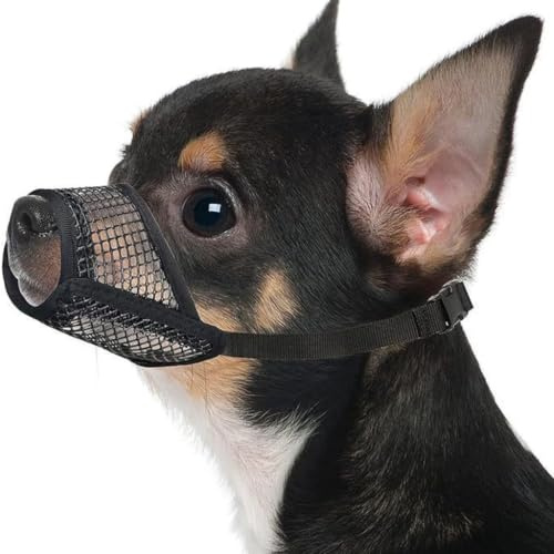 Bozal suave para perros pequeños, medianos y grandes, transpirable, protección contra alimentos, protección contra venenos, correa ajustable para evitar mordeduras, masticar, ladridos, bozal para