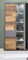 trendteam smart living - Indy - Highboard - Graphit Grau/Alteiche - Vitrine inklusive Beleuchtung mit 2 Türen, 4 Glasböden und 3 Einlegeböden - (BxHxT) 87 x 189 x 34 cm - Glastür