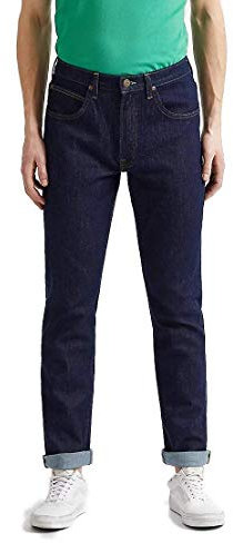 Lee Brooklyn Straight Herren Jeans, Rinse, 33W / 32L