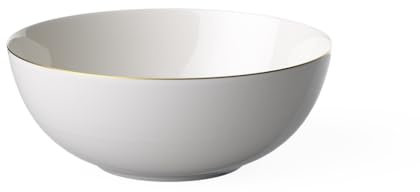 Villeroy & Boch Signature Anmut Gold cuenco redondo, diámetro de 23 cm, blanco/oro