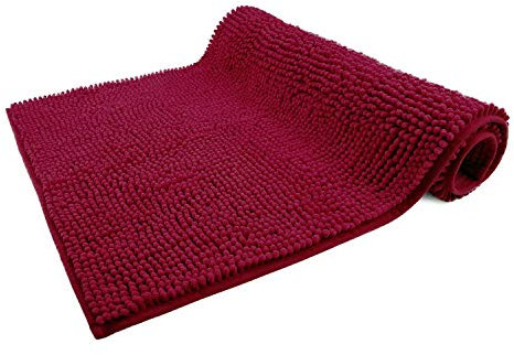 WohnDirect Badematte 50x80cm | Beere | rutschfest & Waschbar, Badezimmerteppich zum Set kombinierbar, Badvorleger, WC Garnitur, Badteppich, Oeko-TEX Zertifiziert