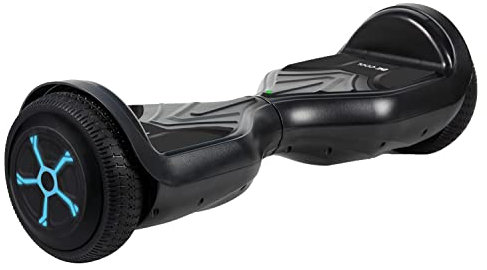 BE COOL 6,5 Hoverboard - bis 70kg - 12km/h - bis 8km Reichweite - für Kinder und Jugendliche - LED Reifen (RGB) - Selfbalanced, Schwarz
