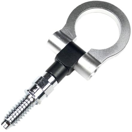 JNNJ Gancio di Traino Auto Trasportatore Ganci, Veicolo da Corsa Barra Traino, Autocarro Gancio Borsa Anello di Traino per Auto Ganci Rimorchio, per Auto da Corsa Gancio FX35/FX45/FX50 QX70(Argento)