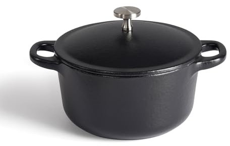 Universal Cookware - 10cm Cast Iron Casserole Pot - Suitable for All Hobs & Oven Cooking