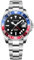 TYBERLEY GUANQIN Herren Automatik GMT Uhrwerk NH34 Edelstahl Synthetik Saphir Wasserdicht Leuchtzeiger Uhr mit Automatikaufzug