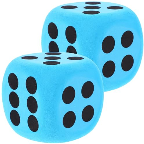 ibasenice Ditali in Schiuma all'ingrosso - Dadi a Punti di Schiuma Giganti Set Di Dadi in Schiuma Eva Grandi Blocchi Quadrati Dadi in Schiuma Forniture Per Festa All'aperto per Gioco Giochi