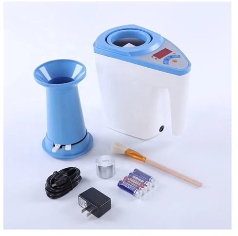 TIEOAXFT para Madera, leña, Paredes y Materiales de construcción Analizador de Humedad de Semillas de Granos portátil Digital y rápido, con compensación automática de Temperatura y pesaje