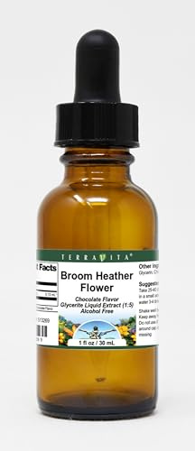 Broom Heather Flower Glycerite Liquid Extract (1:5) - Chocolate Flavored (1 oz, ZIN: 513269) - 3 Pack