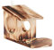 Relaxdays Eichhörnchen Futterhaus, Futterkasten für Eichhörnchen, zum Aufhängen, Holz, HBT: 17,5 x 14 x 25 cm, geflammt 17, 5 x 14 x 25 cm Braun