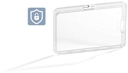 Durable Kartenhalter Permanent, für dauerhaften Einschluss von Karten / Ausweisen, 10 Stück, transparent, 892819