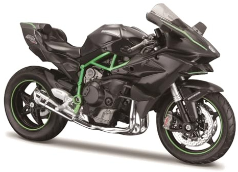 Maisto Kawasaki Ninja H2R - Modellino di motocicletta da collezione in pressofusione, in scala 1:12, incredibilmente dettagliato