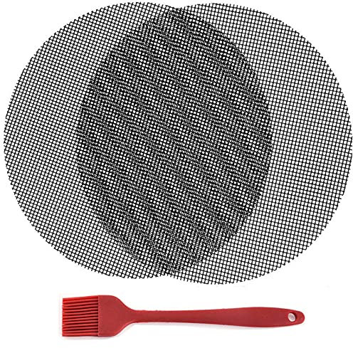 BAIYA Tapis De Cuisson,BBQ Grill Mat Antiadhésif,Tapis De Cuisson Barbecue 2 Pcs Réutilisable,pour Barbecue à Gaz Électriques Et Charbon