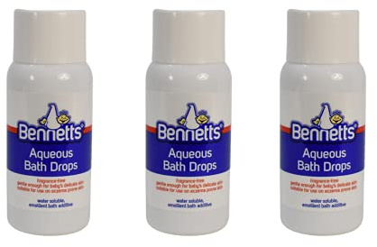 Bennetts Baby Bath Oil & Massage Oil – Fragrance Free Baby Oil for Newborns, Sensitive & Eczema Prone Skin – Moisturising Bath Additive & Gentle Baby Massage Oil – Pack of 3