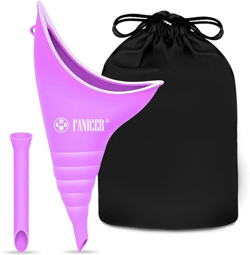 Orinatoio Femminile,Riutilizzabile minzione femminile,urinatoio Portatile Donna Adatto per Viaggi, Campeggio,attività all’Aperto e Altro per All'Aperto attività Campeggio Viaggio.(Porpora)