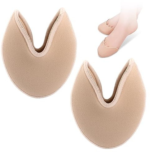 Toe Pouches Pads,Ballet Dance Pointe Pads Foot Care Toe Protector Insoles Half Pads Toe Wrapped Protector Sponge Ballet Shoes Covers Toe Cap Cover Forefoot Wrap Dance Shoe Pads (1 Pair)