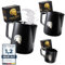 Barista Legends Brocca per latte nero [100 ml + 350 ml + 600 ml] – Brocca per latte rivestito in teflon – Barista latte in acciaio inox – Accessori barista