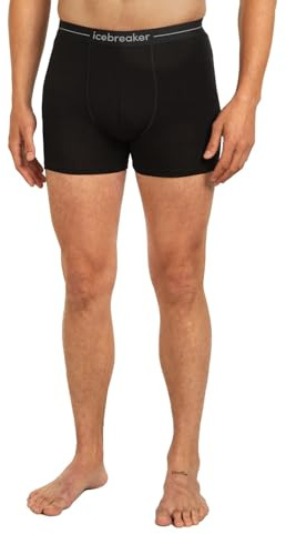 Icebreaker Men’s Merino Anatomica Boxer Briefs - BLACK - X-Large