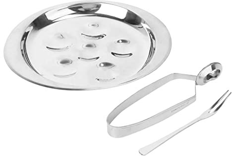 CIYODO Posate in Acciaio Resistente Per Lumache Forchette Clip Stoviglie Compattibili e Pratiche Per Casa e Ristorante Impilabili Per Risparmiare Spazio Adatti Cibi a Guscio e Piatti Fran