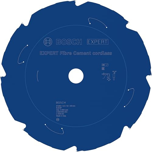 Bosch 1x Lame de scie circulaire EXPERT Fibre Cement Cordless pour scies à onglets (pour Panneaux de fibro-ciment, Ø mm, Professional Accessoire Scie circulaire à onglets sans fil)