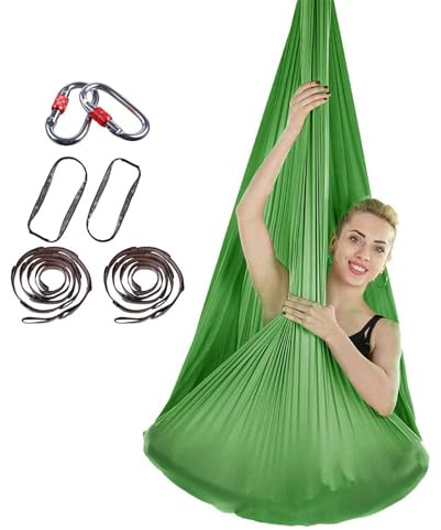 Aerial Yoga-duk för hängande akrobatik och trapeze-gunga användning – tyg med låg stretch för styrka och flexibilitet