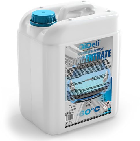 GiDeli Detergente antigelo concentrato 20 l – antigelo -60 °C – acqua detergente per parabrezza invernale