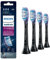 Philips Sonicare Ersatzbürsten für Premium Gum Care HX9054/95 BrushSync Technologie, Schwarz, 4 Stück