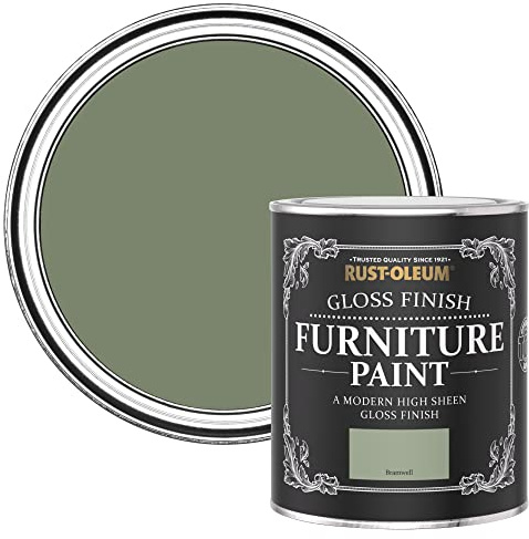 Rust-Oleum Green Furniture & Skirting Board Paint in Gloss Finish - Bramwell 750ml