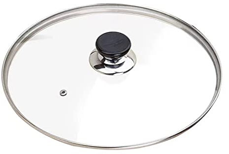 Pannlock i härdat glas Lock för stekpannor för hushållsgenomskinlig byte av pannlock (Klar 24 cm)