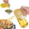 TrendPlain 470ml Olive Oil Spray Bottle - 2 in 1 Olive Oil Dispenser Bottle for Kitchen Accessories - Kitchen Gadgets, For Air Fryer - Yellow