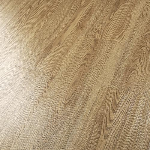Livelynine Dicke Vinylboden Selbstklebend Holzoptik Eiche Natur 90x15CM PVC Bodenbelag Selbstklebend Bad Klebefliesen Boden Küche 36-Stück Vinyl Fliesen Selbstklebend Boden Badezimmer Linoleum Boden