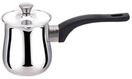 Colcolo Cafetière turque Verseuse Bouilloire à café Petite casserole pour cuisinières à induction Cafetière Théière pour camping à la maison, 900 Ml